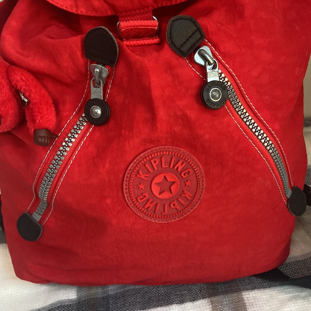 Kipling Red Backpack - image 2